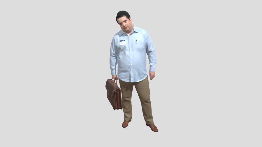 Casual Professional with Briefcase