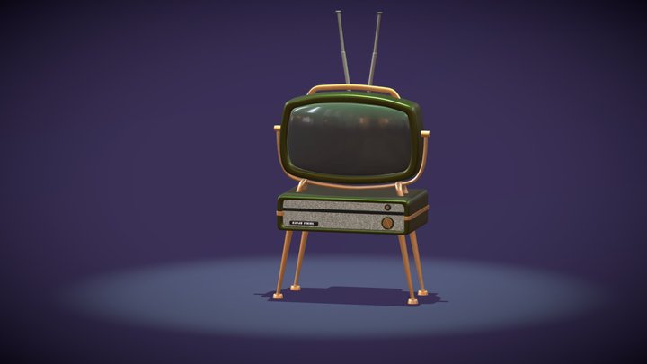 Retro TV 3D Model