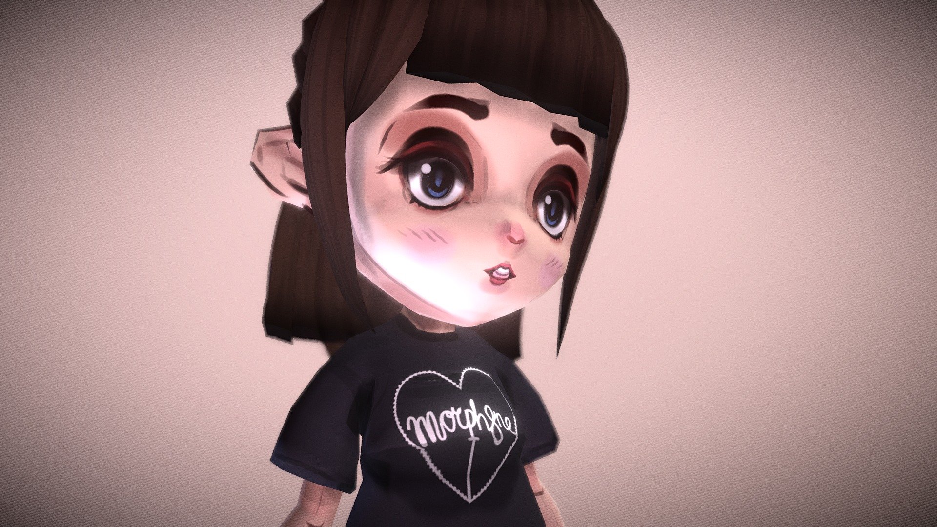 Emo Girl Lowpoly by Seraphim