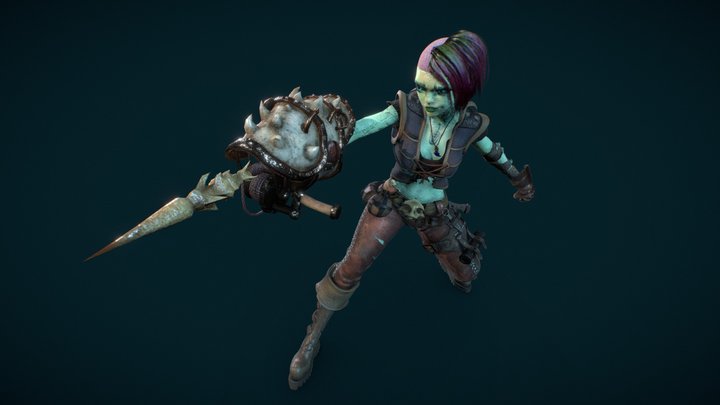 Lian Haraji (Ranged, rogue character) 3D Model