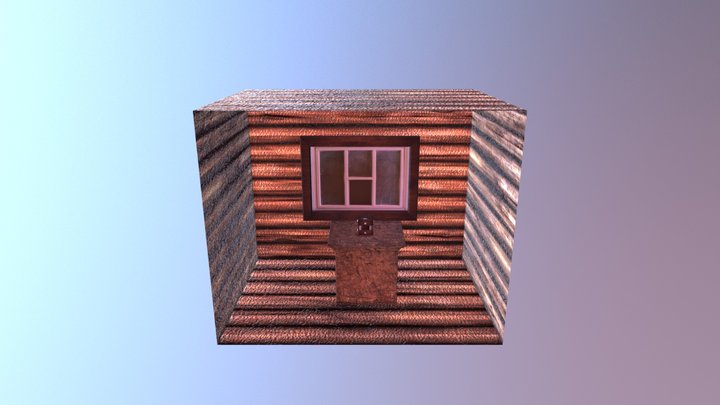 Wooden box 3D Model