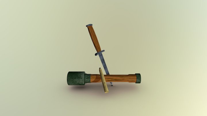 WW2 Supply Cache 3D Model