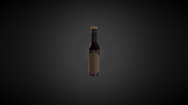 Wine Bottle 3D Model
