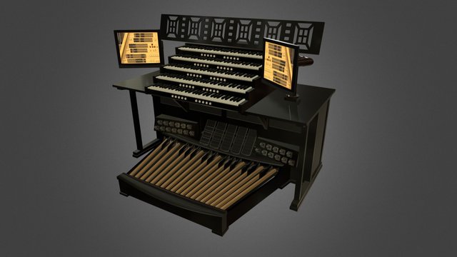 Digital Pipe Organ Design 3D Model