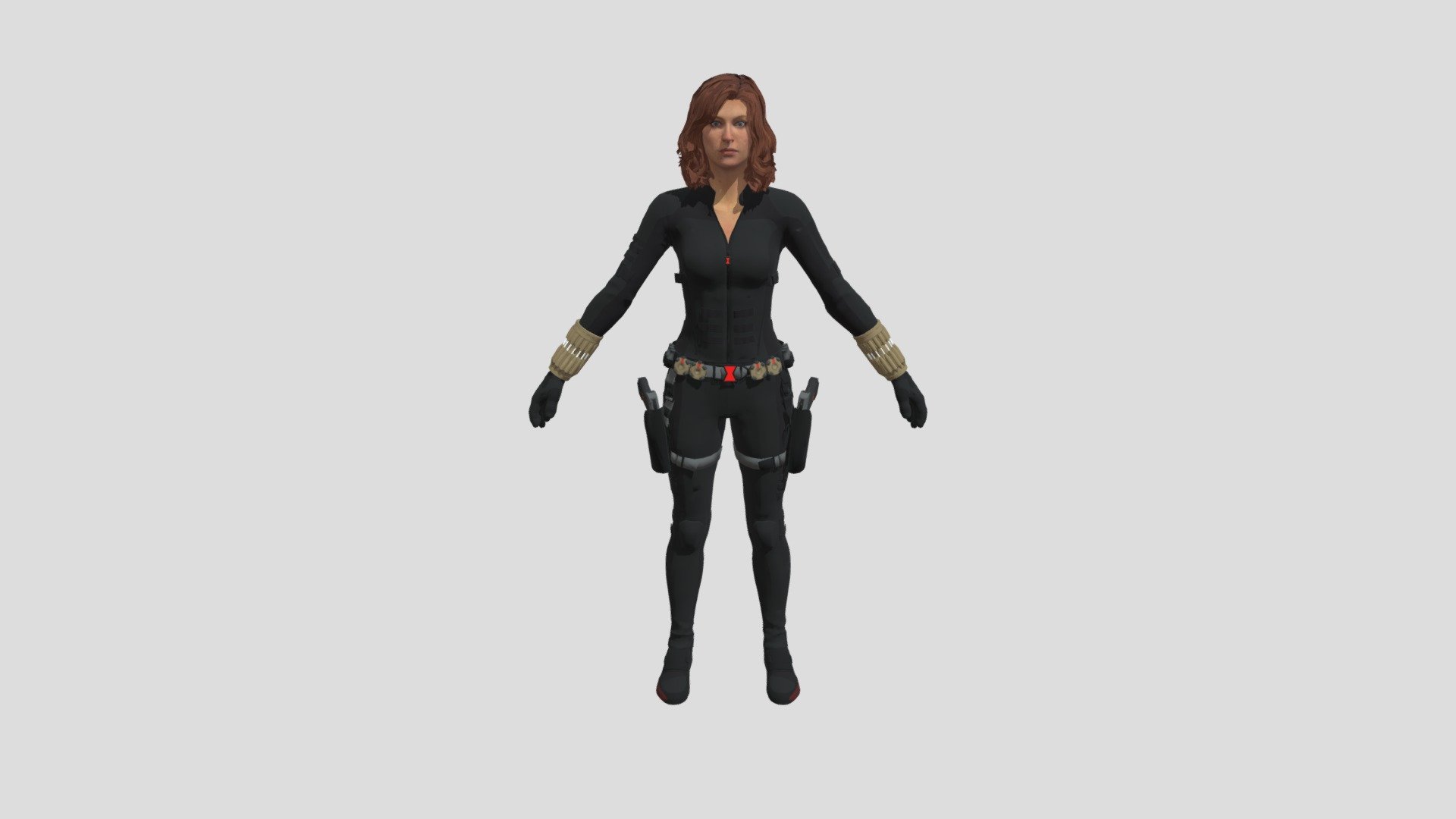 Black Widow Realistic Character 3D Model In Woman 3DExport, 52% OFF