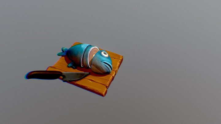 Fish chop 3D Model