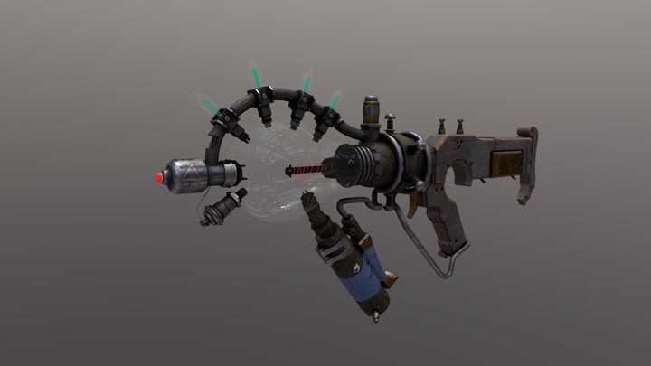 Mad Science Gun 3D Model