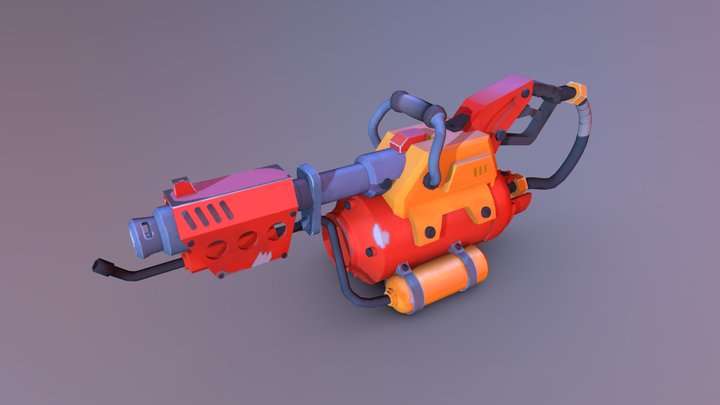 Stylized- Gun 3D Model