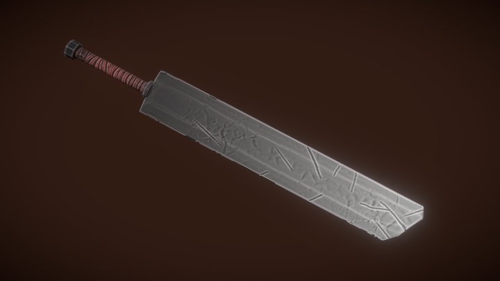 Free stylized sword 3D Model