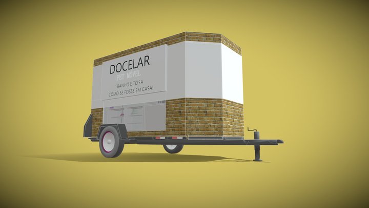 03 - Trailer Doce Lar (Modelo 3d) 3D Model