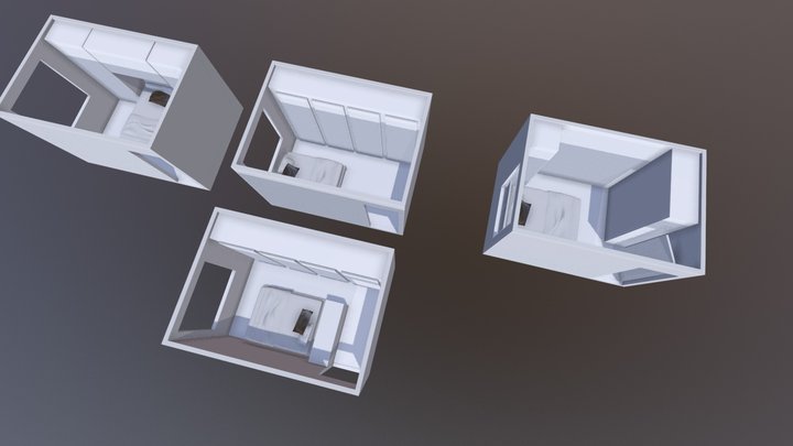 slaapkamer-v3.c4d 3D Model