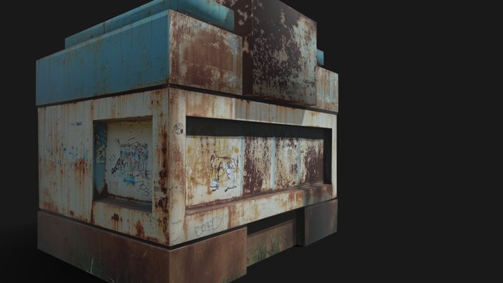 Rusty Kiosk 01 3D Model