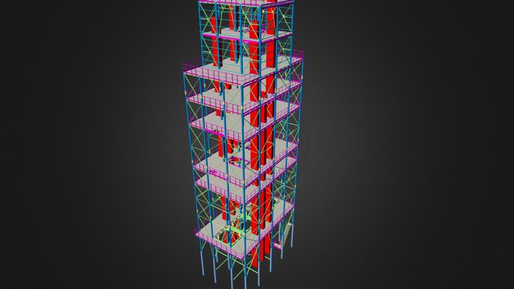 grain elevator steel detailing tekla 3D Model