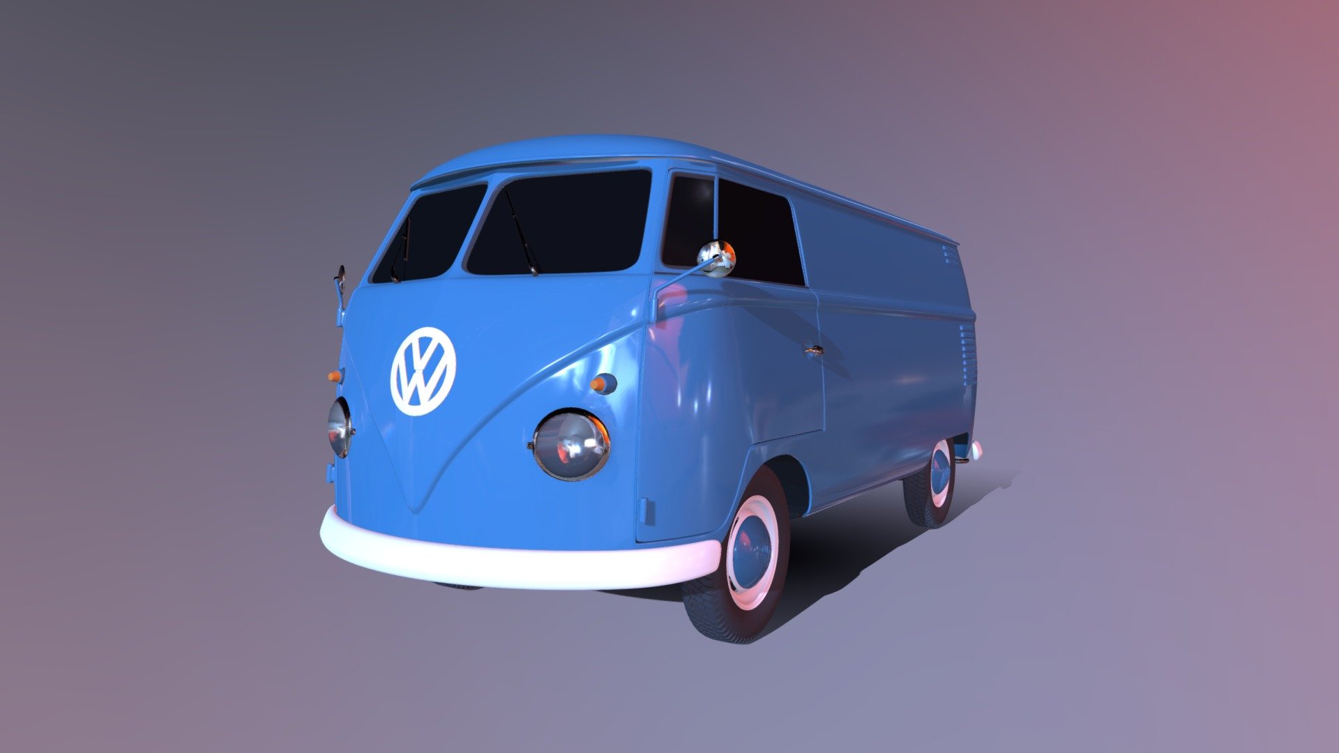 Volkswagen Transporter T1 - Panel Van - Download Free 3D Model By ...