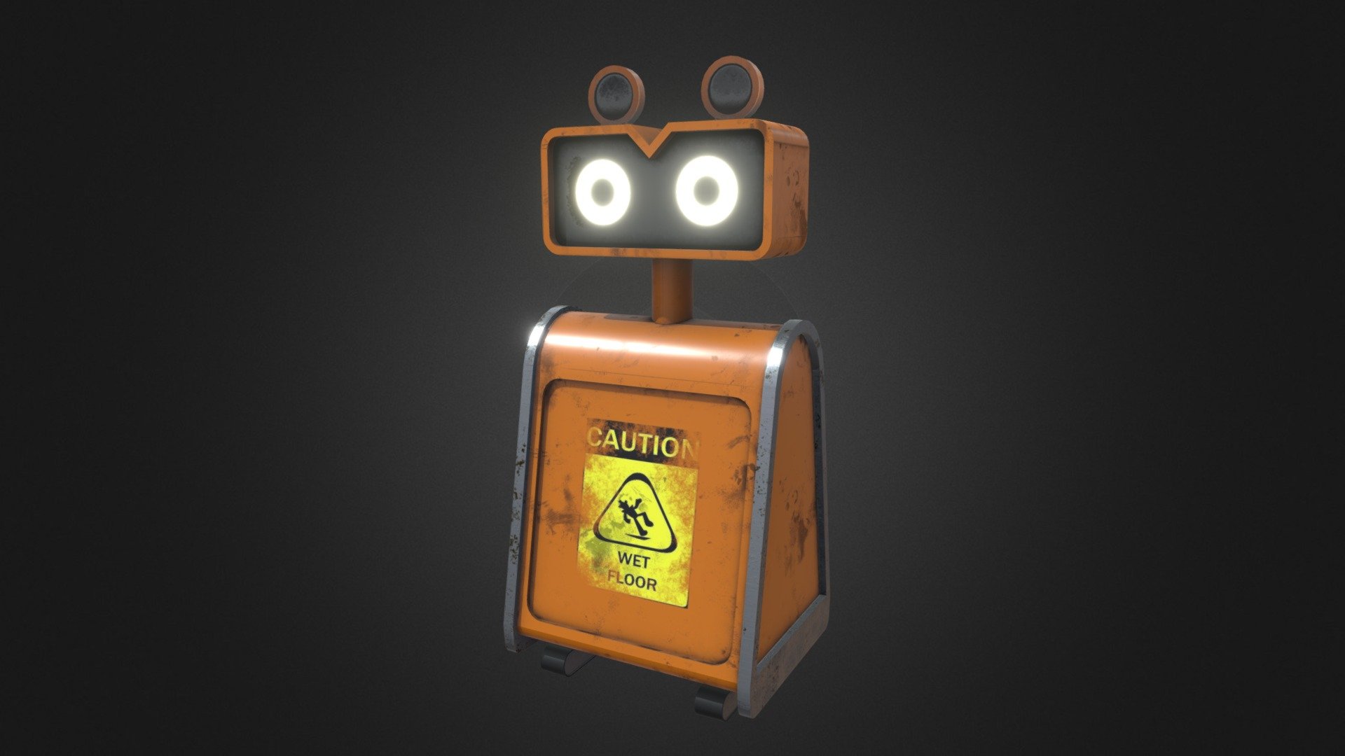 FNAFSB Clean Bot (Wet Floor Bot) Download Free 3D model by nordthewolf [882d69d] Sketchfab