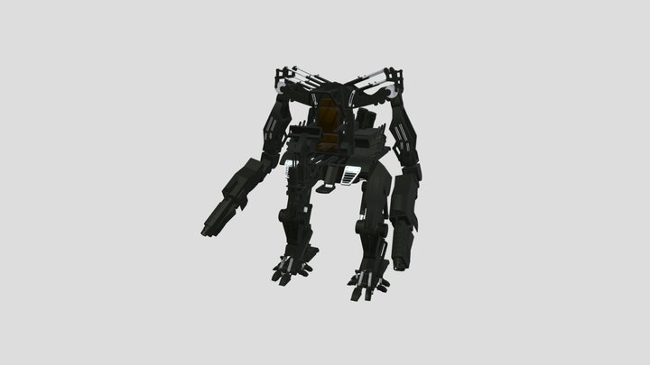 Mech Painted 3D Model
