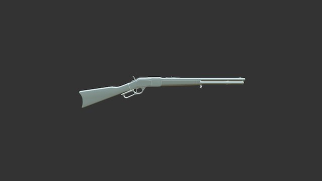 Winchester 1873 - Low Poly 3D Model