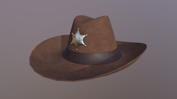 Sheriff Hat 3D Model