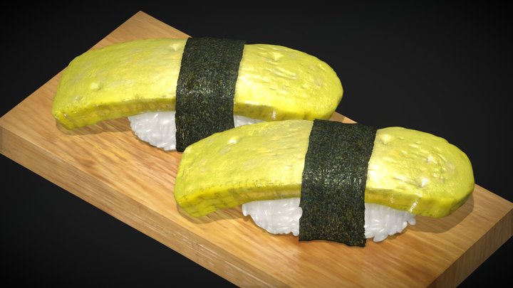 Tamago sushi – Gratis 3D-model STL