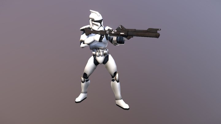 Game Ready Phase 1 Clonetrooper 3D Model