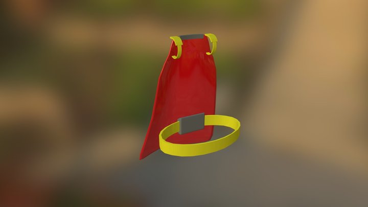 Billowing Cape - In Progress 3D Model