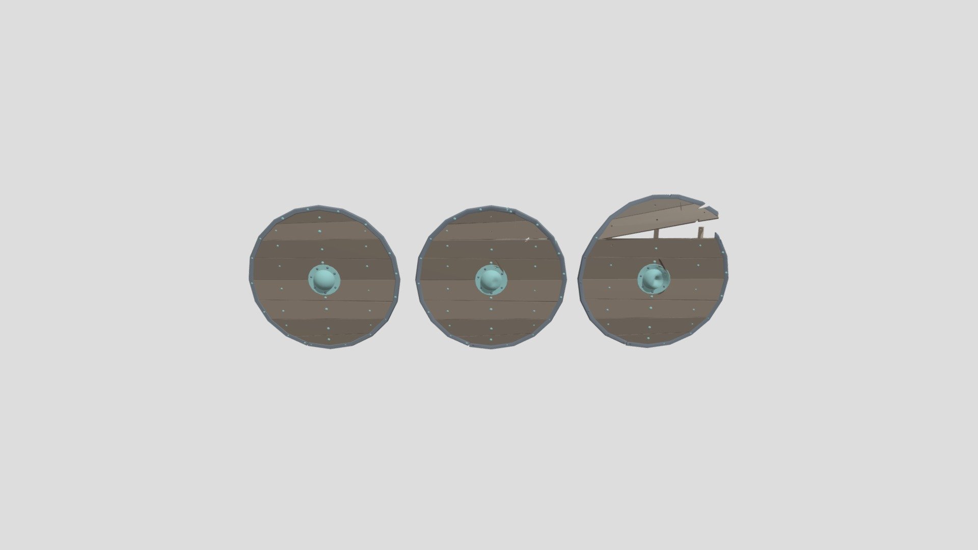Viking shield: new, used, broken.