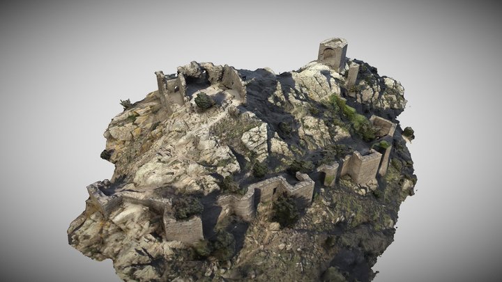 Castle of Sant Salvador de Verdera 3D Model