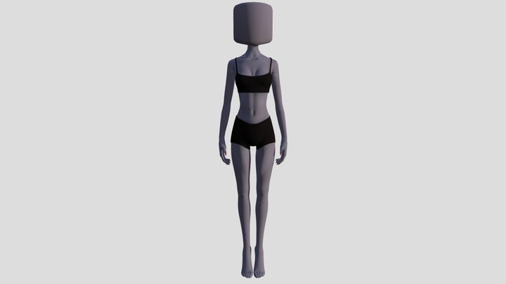 Dress to impress Woman Base (With Bones)