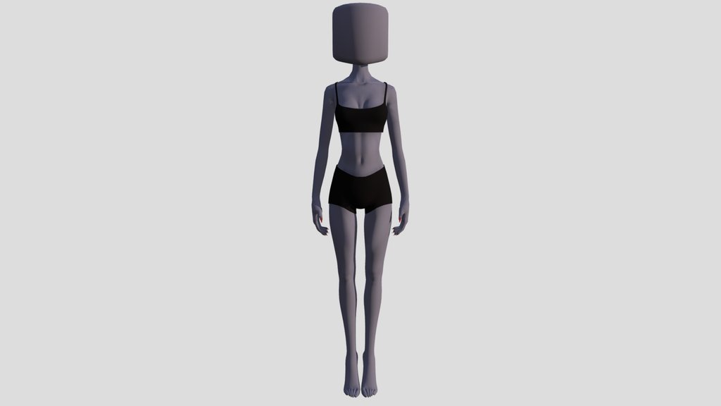 Dress to impress Woman Base (With Bones)