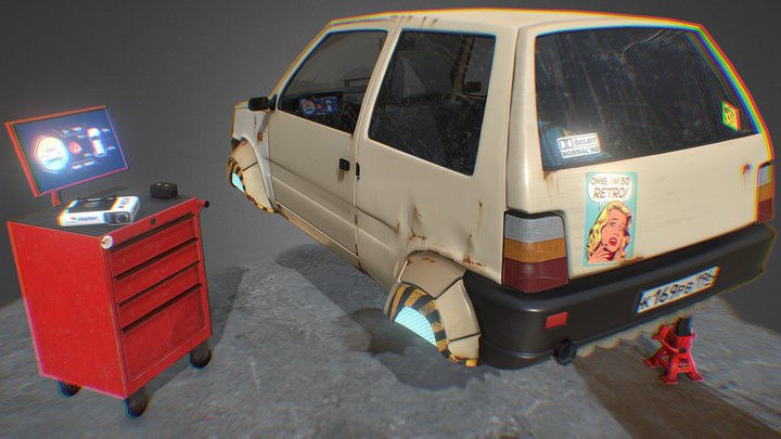 Cyber OKA 🚘 3D Model