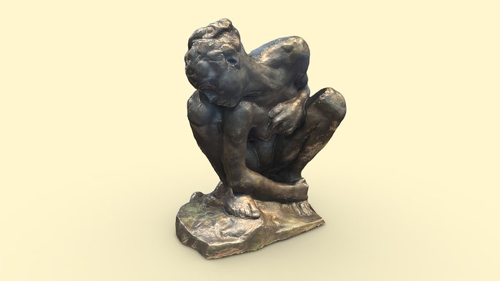 Auguste Rodin, Crouching Woman, 1882 3D Model