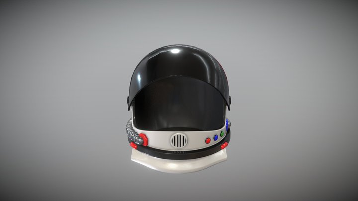 Astro Helmet 3D Model