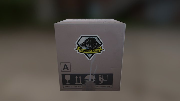 Cardboard Box 3D Model