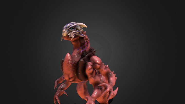 Terrestrial Turian Dragon FULLBODY 3D Model