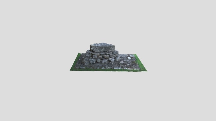 Byland Abbey - Column Base 3D Model