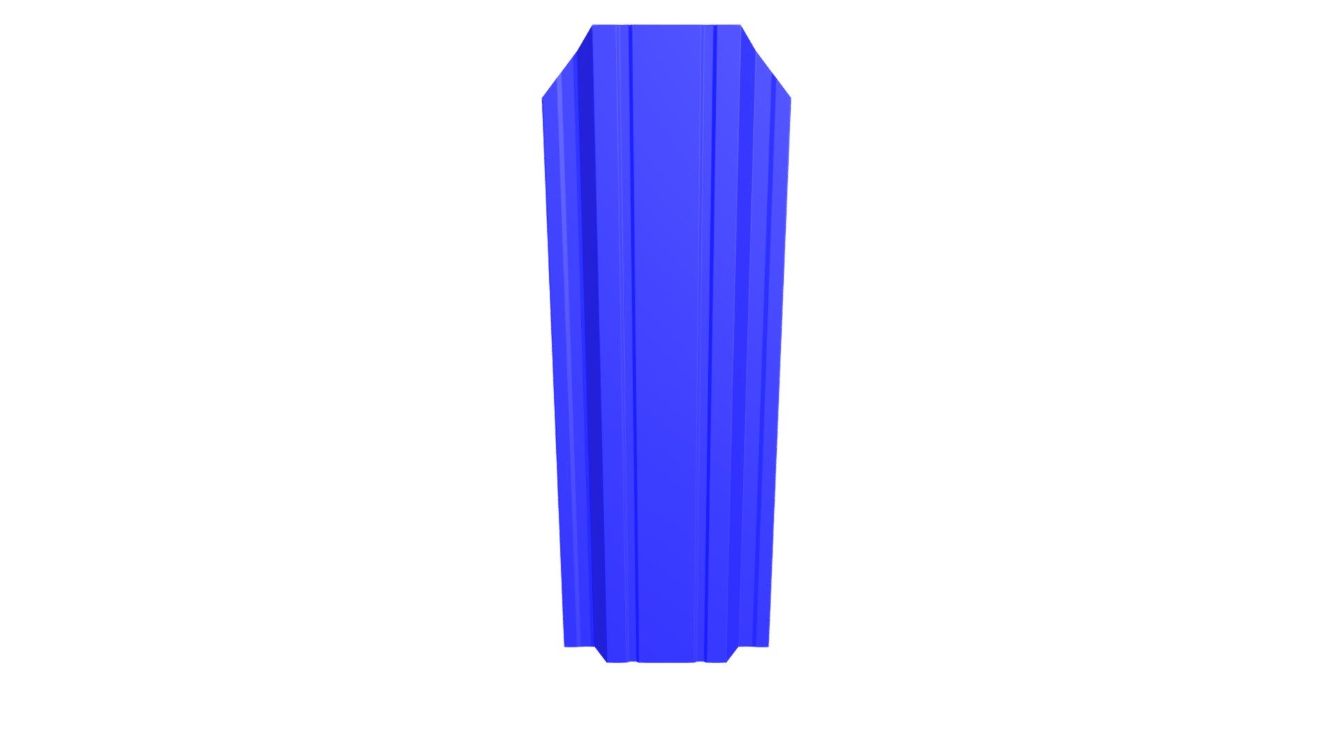 Евроштакетник П-образный Узкий 85мм для забора - 3D model by ...