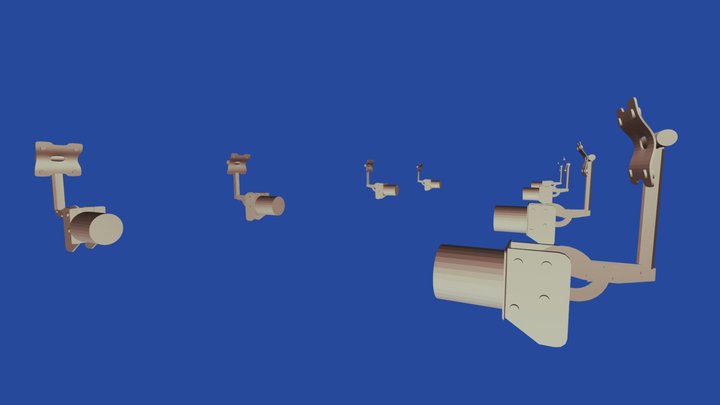 TUTOR Wb Bottom Arm Door 3D Model