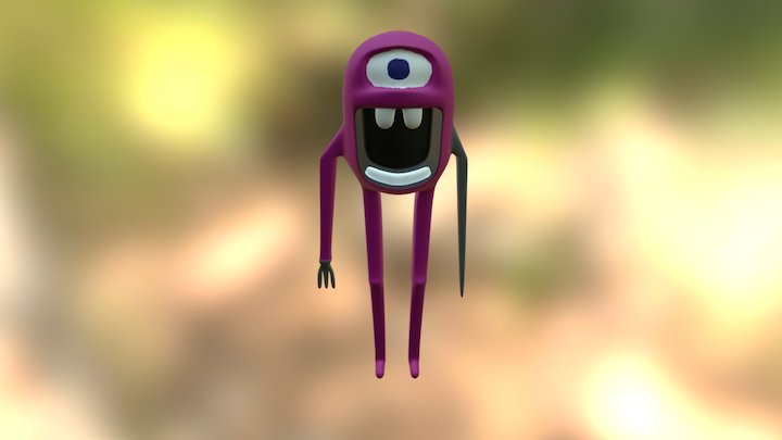 Purple Guy 3D Model