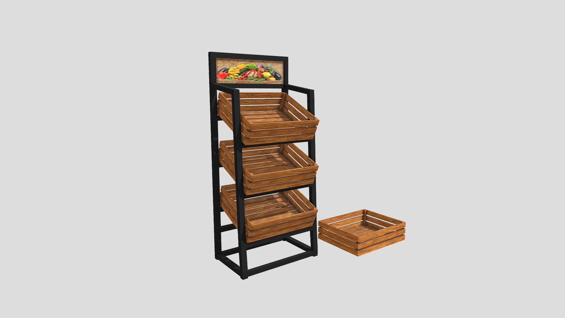 Fruit Shelf 3D model by studioking [8838685] Sketchfab