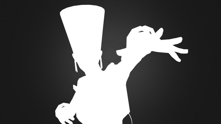 Egyptian Wizard 3D Model