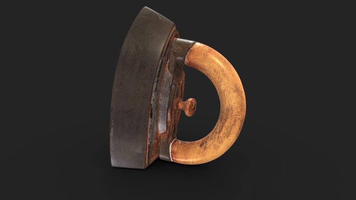 Vintage Iron from app.1920 - Low Poly Version 3D Model