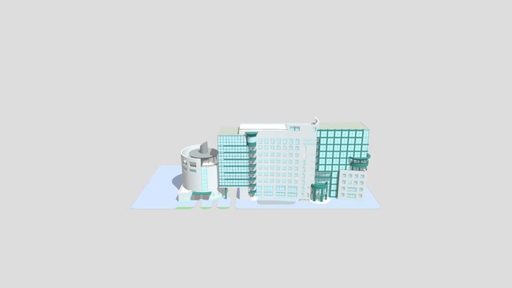 Office Building Free 3D Model 3D Model