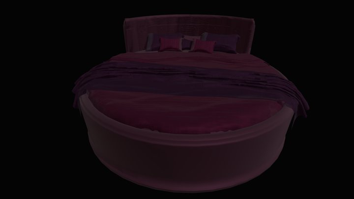 Bed_ Circular 3D Model