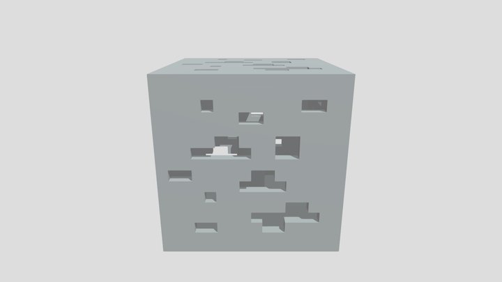 Ore block light 3D Model