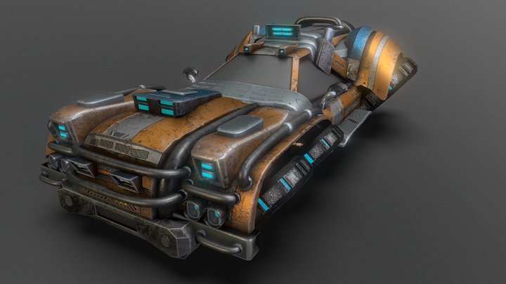 WingedFire Car 3D Model