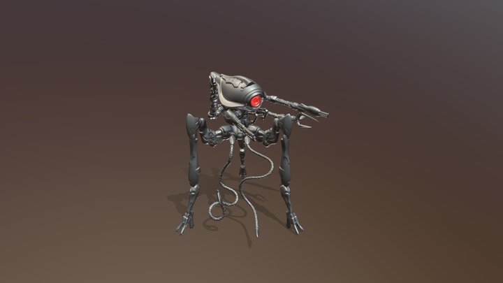Assault Tripod - Alternate Pose 3D Model