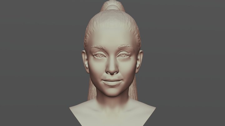 Ariana Grande bust for 3D printing 3D Model