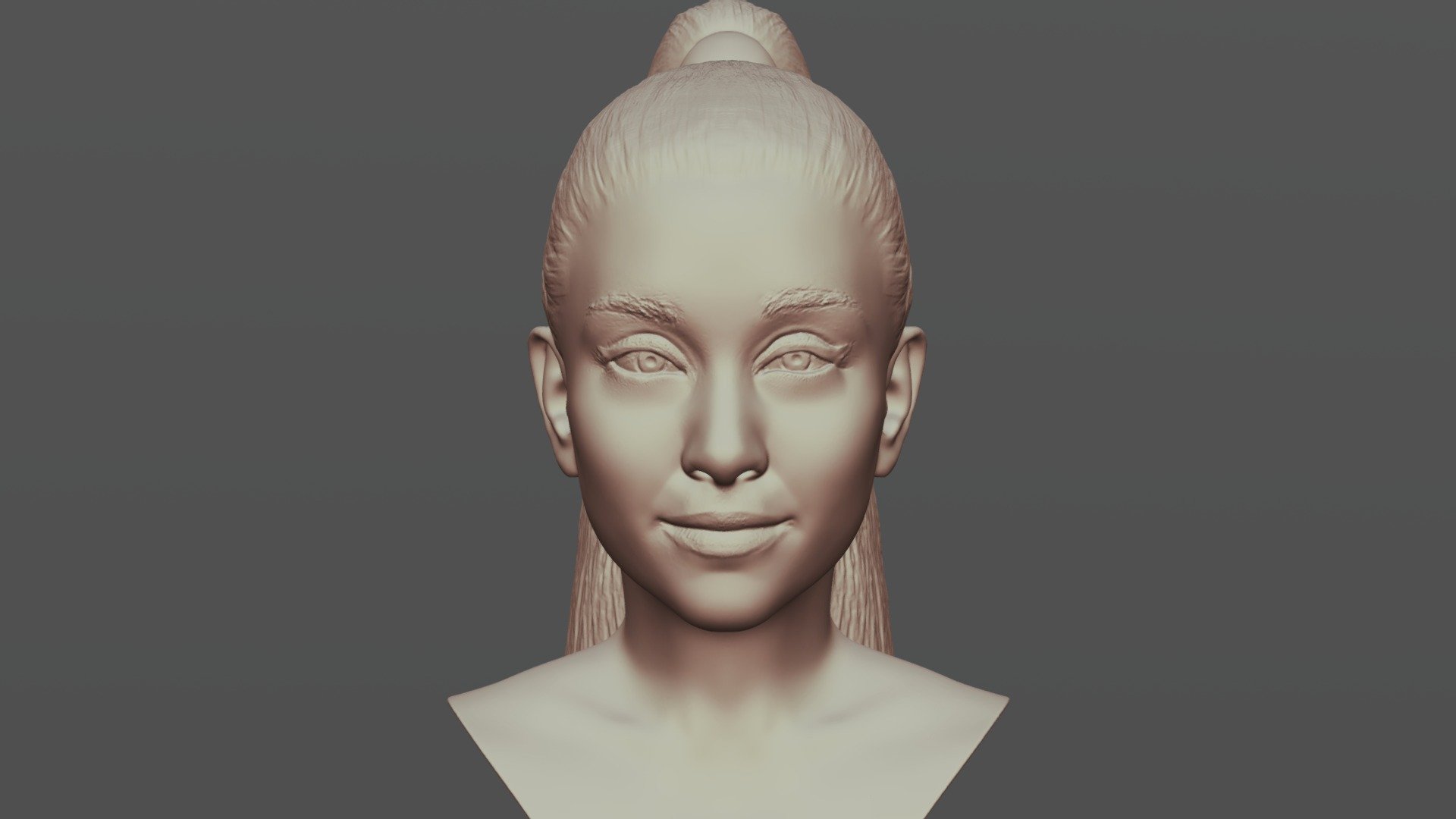 Ariana Grande Bust For 3d Printing Buy Royalty Free 3d Model By