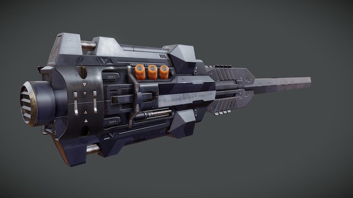 gun animation test 3D Model