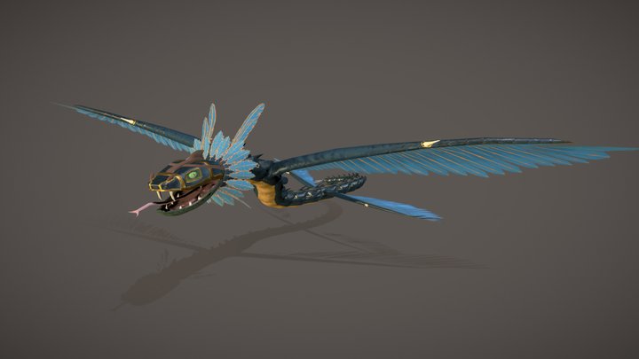 Quetzalcoatl 3D Model